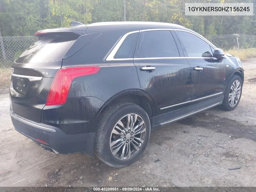 2017 Cadillac Xt5 Premium Luxury VIN: 1GYKNERS0HZ156245 Lot: 40289551