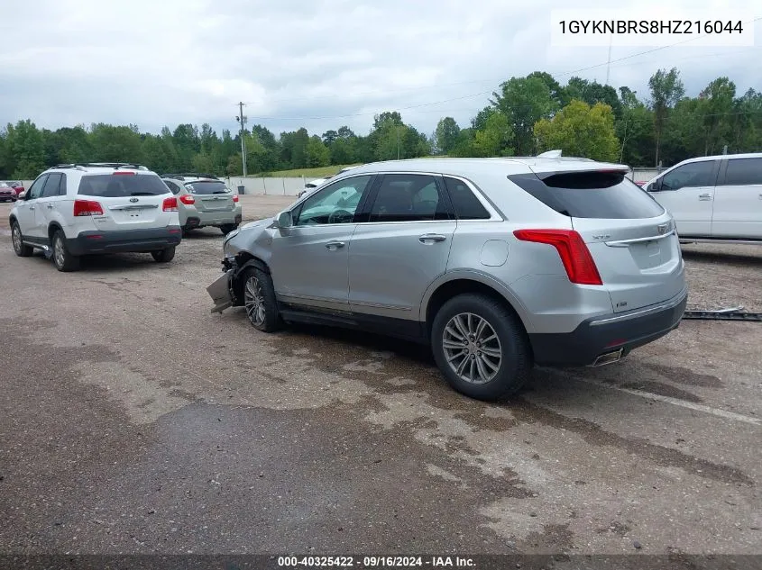 1GYKNBRS8HZ216044 2017 Cadillac Xt5 Luxury