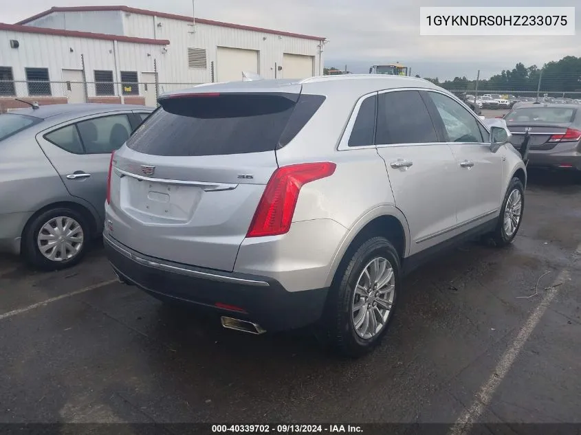 2017 Cadillac Xt5 Luxury VIN: 1GYKNDRS0HZ233075 Lot: 40339702