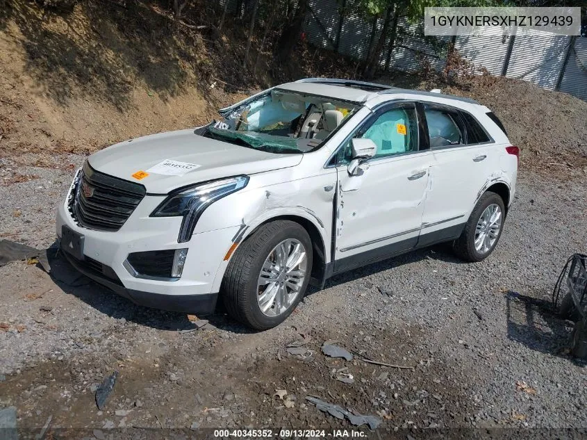 2017 Cadillac Xt5 Premium Luxury VIN: 1GYKNERSXHZ129439 Lot: 40345352