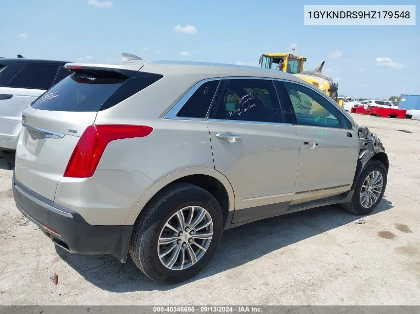 1GYKNDRS9HZ179548 2017 Cadillac Xt5 Luxury