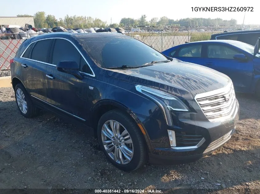 1GYKNERS3HZ260972 2017 Cadillac Xt5 Premium Luxury