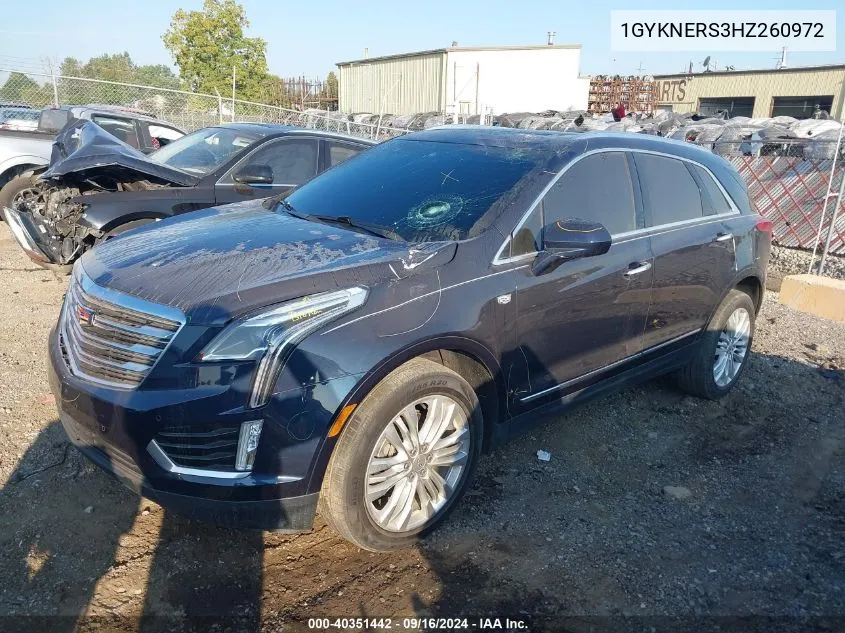 1GYKNERS3HZ260972 2017 Cadillac Xt5 Premium Luxury