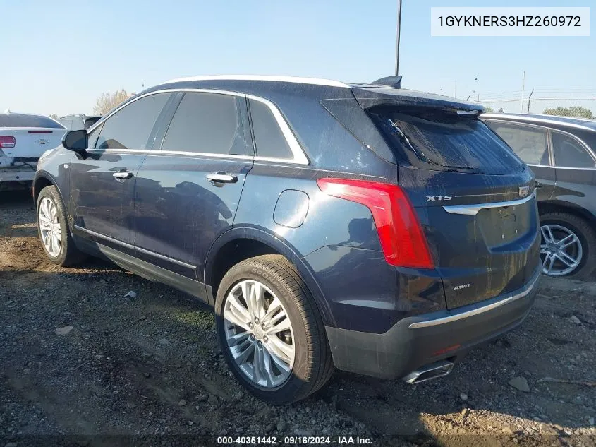 1GYKNERS3HZ260972 2017 Cadillac Xt5 Premium Luxury