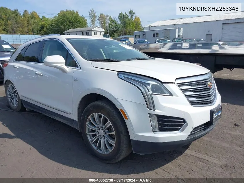 2017 Cadillac Xt5 Luxury VIN: 1GYKNDRSXHZ253348 Lot: 40352738