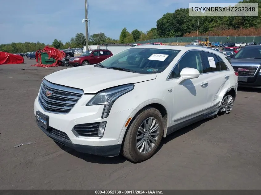 2017 Cadillac Xt5 Luxury VIN: 1GYKNDRSXHZ253348 Lot: 40352738