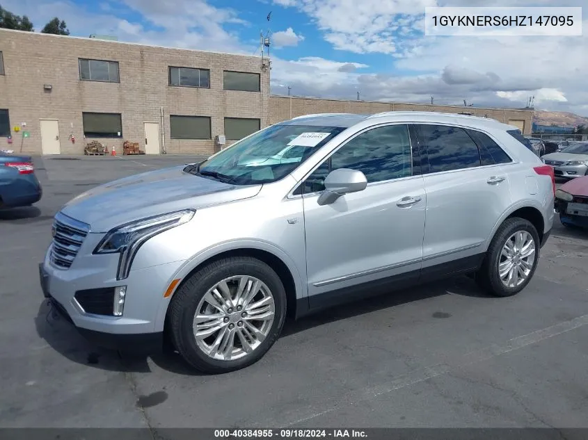 2017 Cadillac Xt5 Premium Luxury VIN: 1GYKNERS6HZ147095 Lot: 40384955