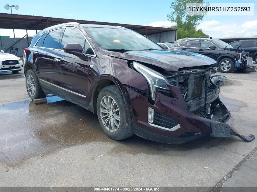 2017 Cadillac Xt5 Luxury VIN: 1GYKNBRS1HZ252593 Lot: 40401774