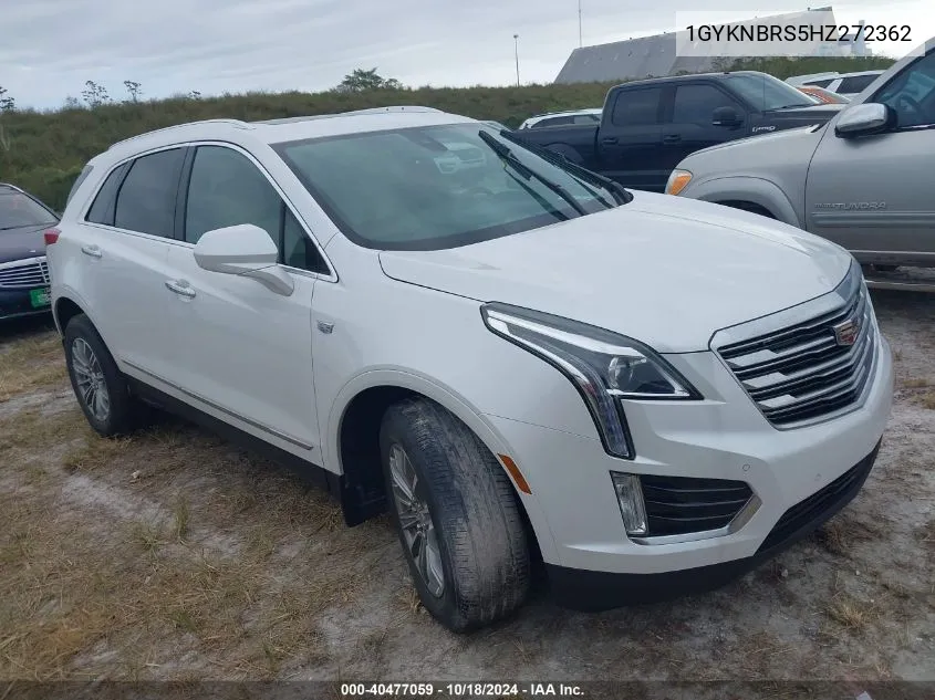 2017 Cadillac Xt5 Luxury VIN: 1GYKNBRS5HZ272362 Lot: 40477059