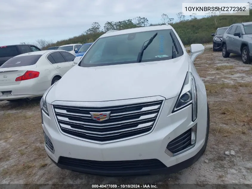 2017 Cadillac Xt5 Luxury VIN: 1GYKNBRS5HZ272362 Lot: 40477059