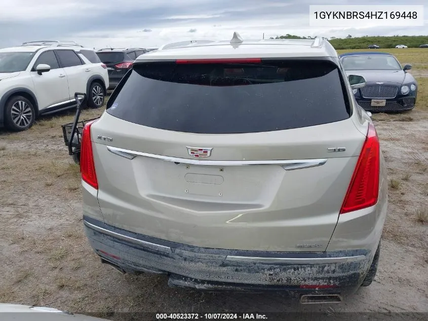 2017 Cadillac Xt5 Luxury VIN: 1GYKNBRS4HZ169448 Lot: 40523372