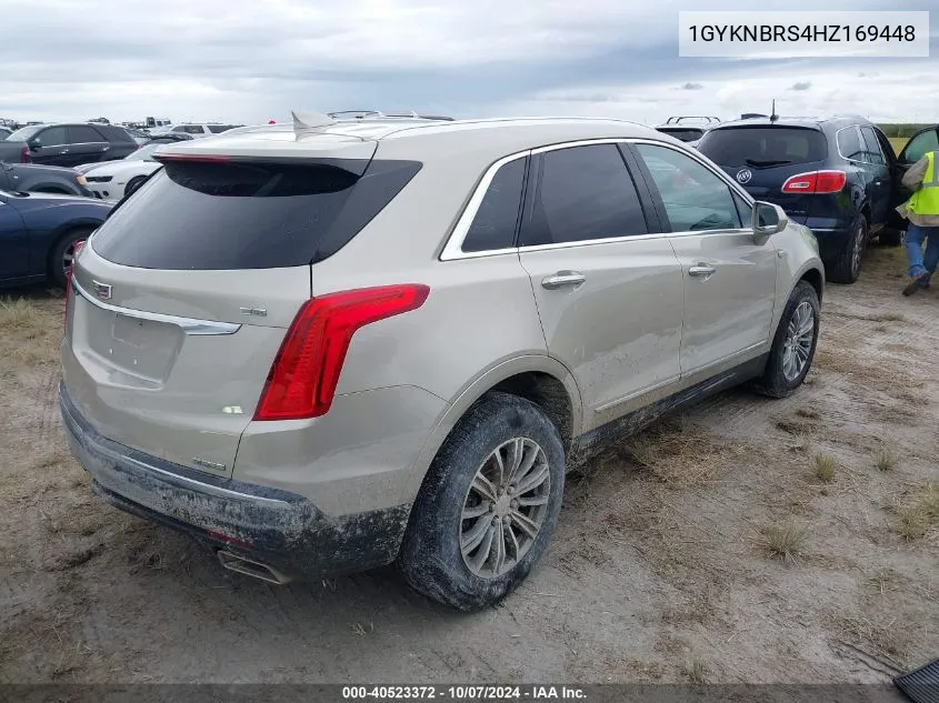 2017 Cadillac Xt5 Luxury VIN: 1GYKNBRS4HZ169448 Lot: 40523372