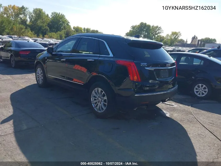 2017 Cadillac Xt5 Standard VIN: 1GYKNARS5HZ162034 Lot: 40525062