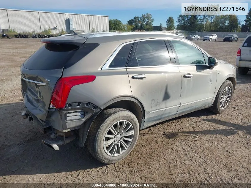 2017 Cadillac Xt5 Luxury VIN: 1GYKNDRS5HZ271546 Lot: 40544800