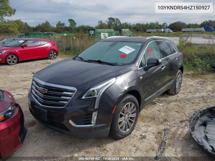 1GYKNDRS4HZ150927 2017 Cadillac Xt5 Luxury