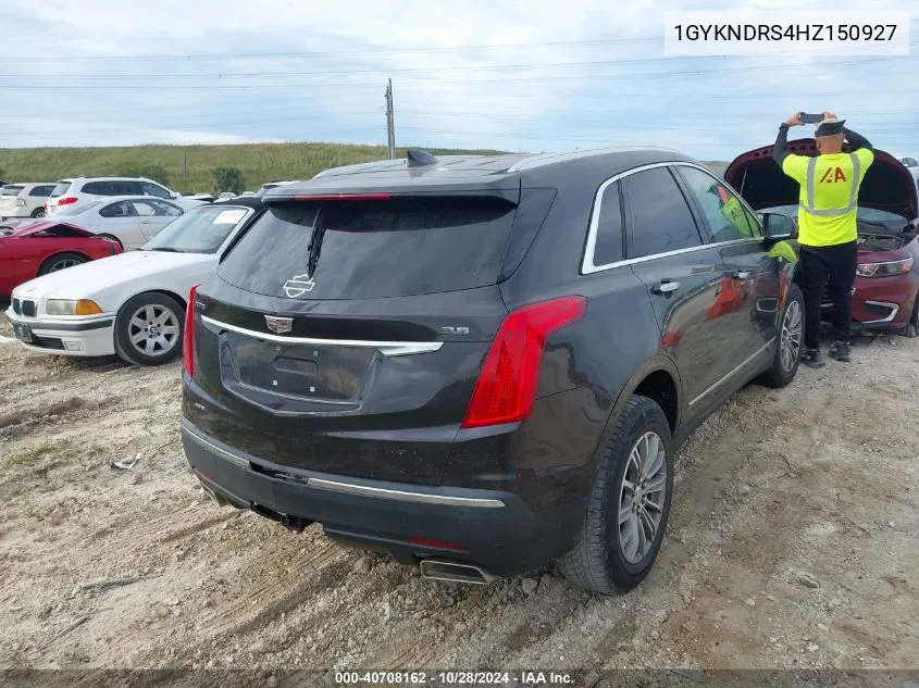 1GYKNDRS4HZ150927 2017 Cadillac Xt5 Luxury