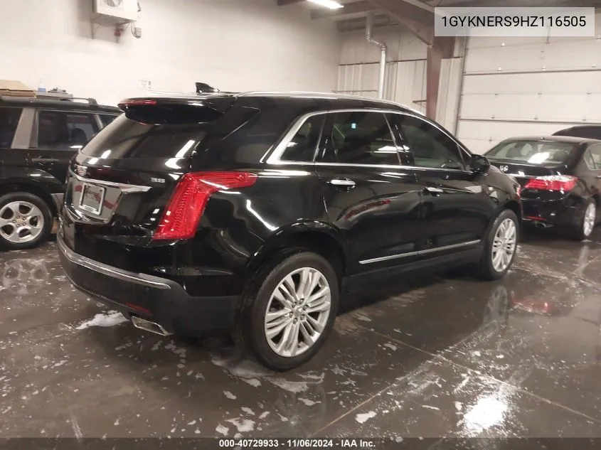 2017 Cadillac Xt5 Premium Luxury VIN: 1GYKNERS9HZ116505 Lot: 40729933