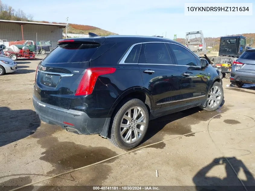 2017 Cadillac Xt5 Luxury VIN: 1GYKNDRS9HZ121634 Lot: 40741181