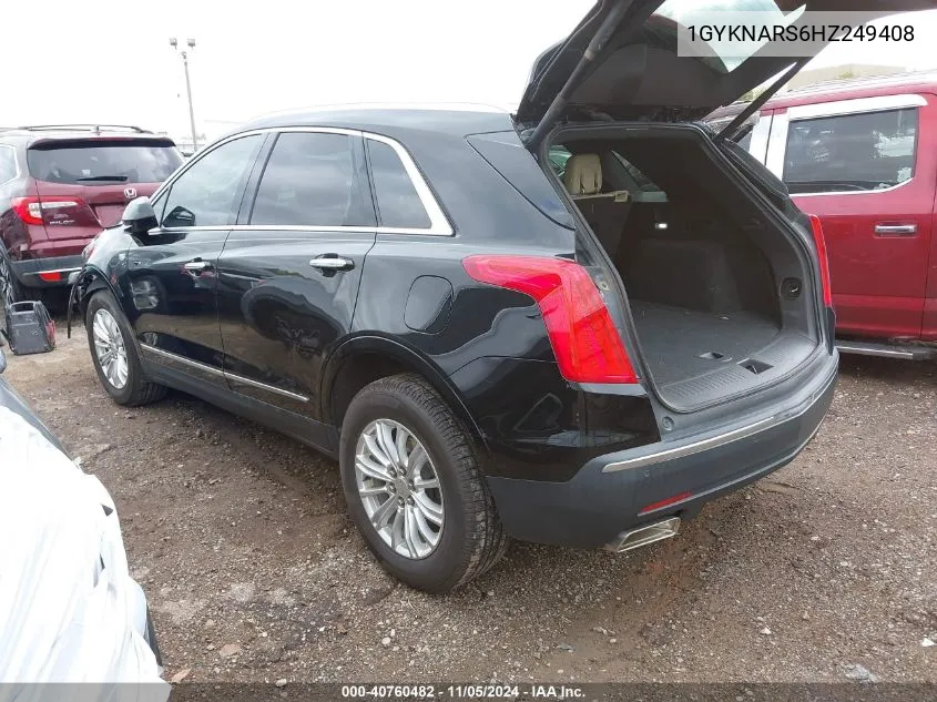 2017 Cadillac Xt5 Standard VIN: 1GYKNARS6HZ249408 Lot: 40760482