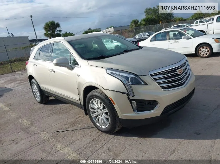 2017 Cadillac Xt5 Standard VIN: 1GYKNARSXHZ111693 Lot: 40775696