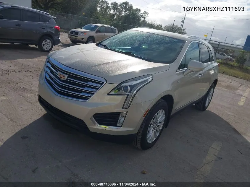 2017 Cadillac Xt5 Standard VIN: 1GYKNARSXHZ111693 Lot: 40775696