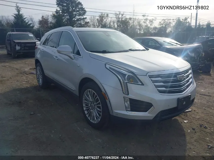 2017 Cadillac Xt5 Luxury VIN: 1GYKNDRS6HZ139802 Lot: 40776237