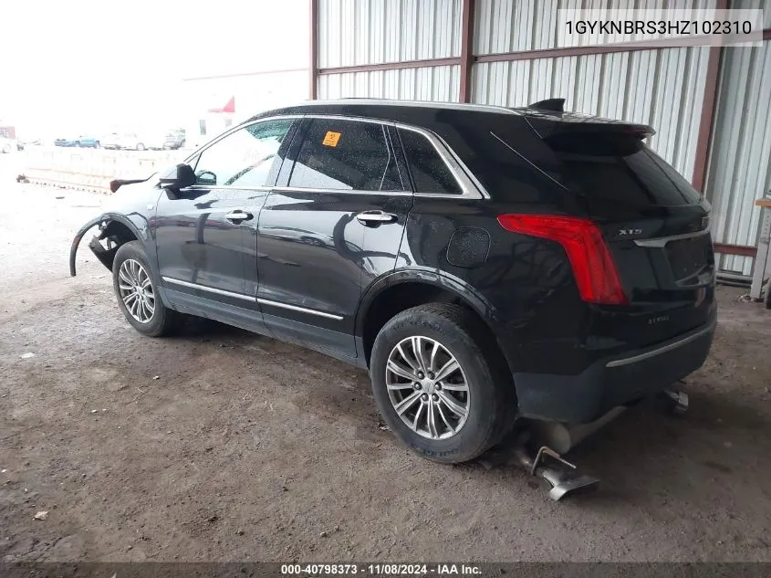 2017 Cadillac Xt5 Luxury VIN: 1GYKNBRS3HZ102310 Lot: 40798373