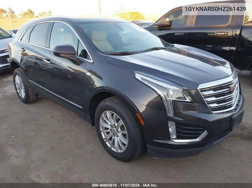 2017 Cadillac Xt5 Standard VIN: 1GYKNARS0HZ261439 Lot: 40802616