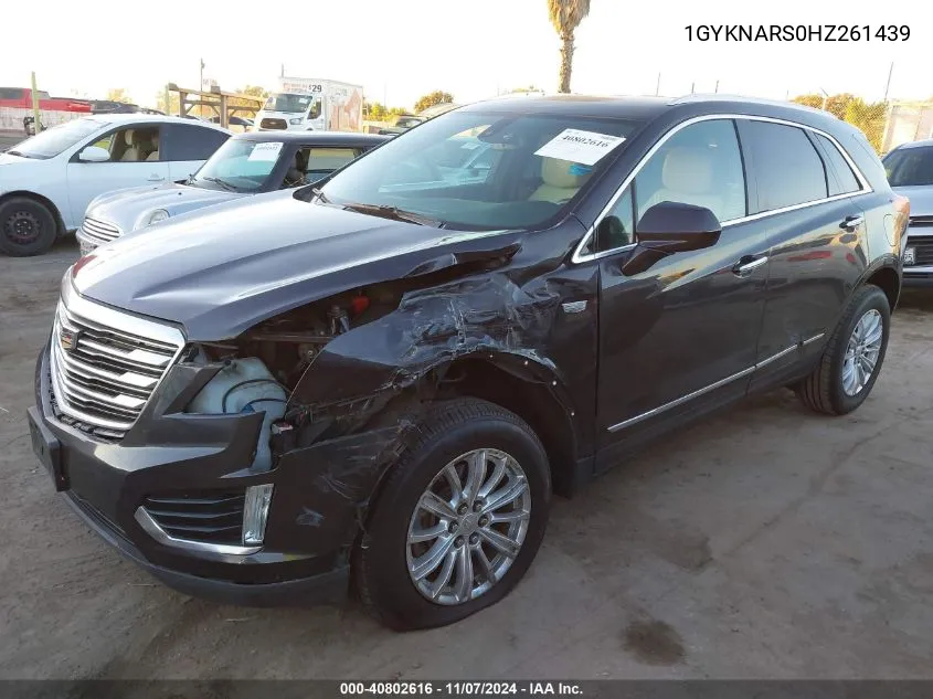 2017 Cadillac Xt5 Standard VIN: 1GYKNARS0HZ261439 Lot: 40802616