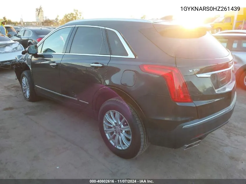 2017 Cadillac Xt5 Standard VIN: 1GYKNARS0HZ261439 Lot: 40802616