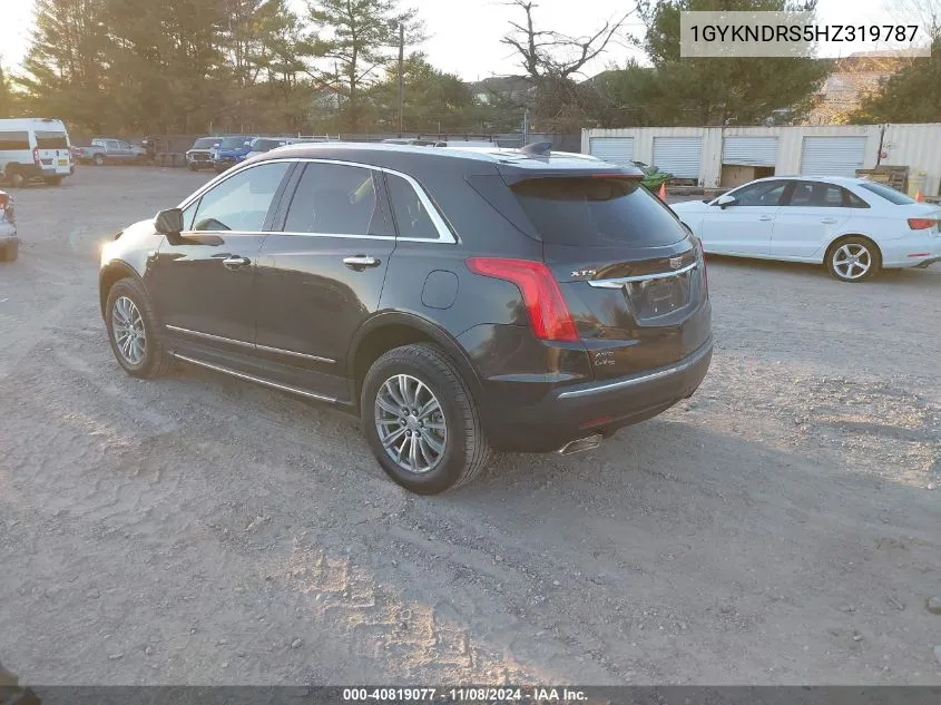 2017 Cadillac Xt5 Luxury VIN: 1GYKNDRS5HZ319787 Lot: 40819077