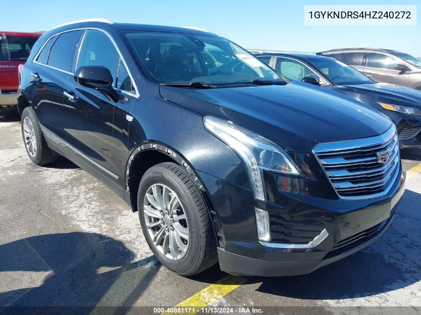 2017 Cadillac Xt5 Luxury VIN: 1GYKNDRS4HZ240272 Lot: 40851171