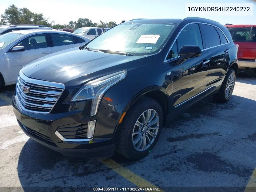 2017 Cadillac Xt5 Luxury VIN: 1GYKNDRS4HZ240272 Lot: 40851171