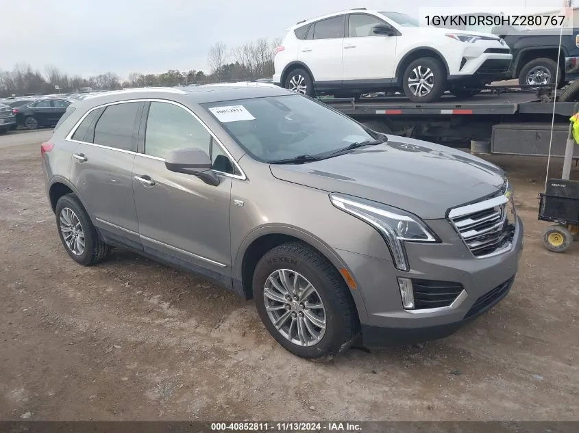 2017 Cadillac Xt5 Luxury VIN: 1GYKNDRS0HZ280767 Lot: 40852811