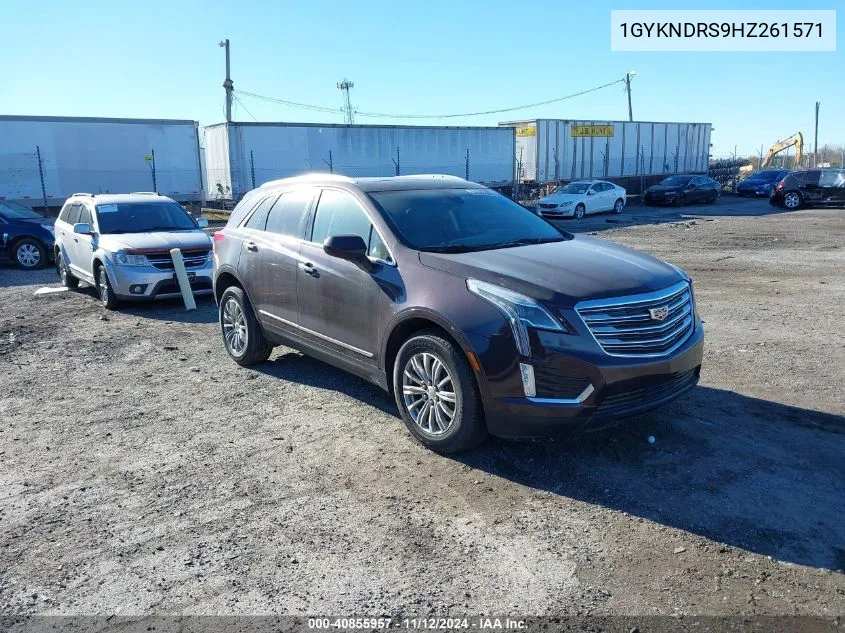 2017 Cadillac Xt5 Luxury VIN: 1GYKNDRS9HZ261571 Lot: 40855957