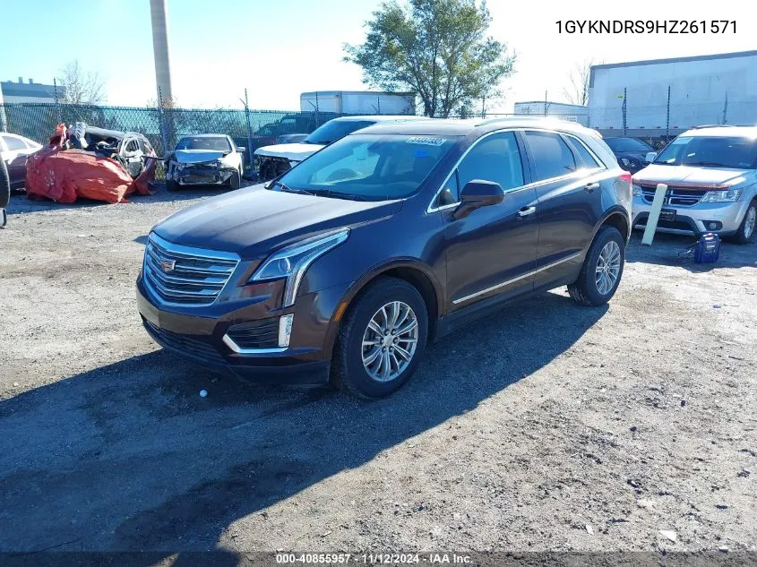 2017 Cadillac Xt5 Luxury VIN: 1GYKNDRS9HZ261571 Lot: 40855957