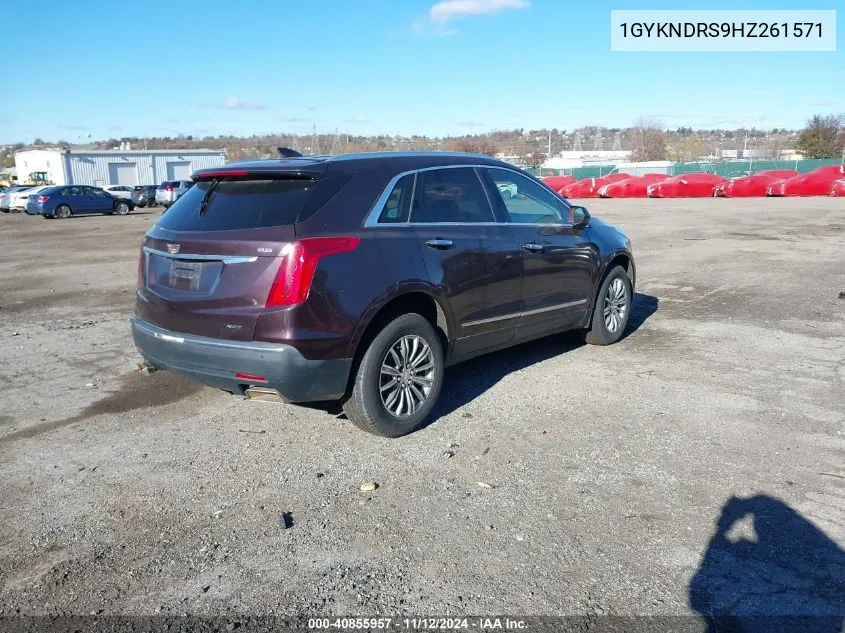 2017 Cadillac Xt5 Luxury VIN: 1GYKNDRS9HZ261571 Lot: 40855957