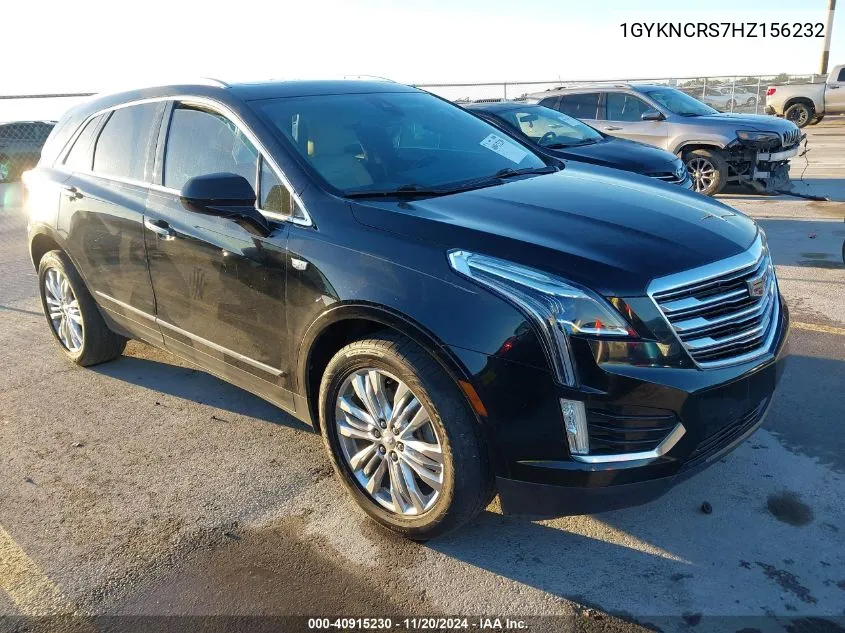 2017 Cadillac Xt5 Premium Luxury VIN: 1GYKNCRS7HZ156232 Lot: 40915230