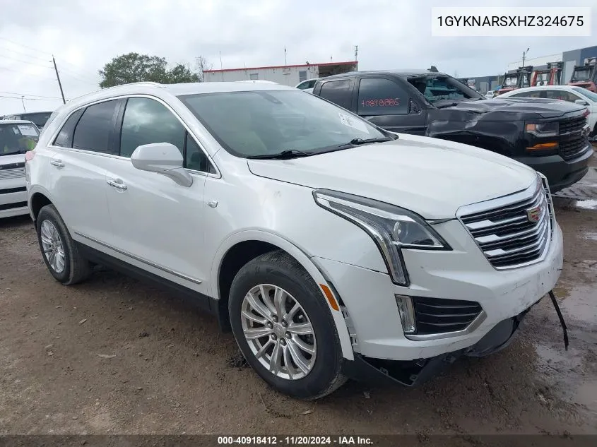 2017 Cadillac Xt5 Standard VIN: 1GYKNARSXHZ324675 Lot: 40918412