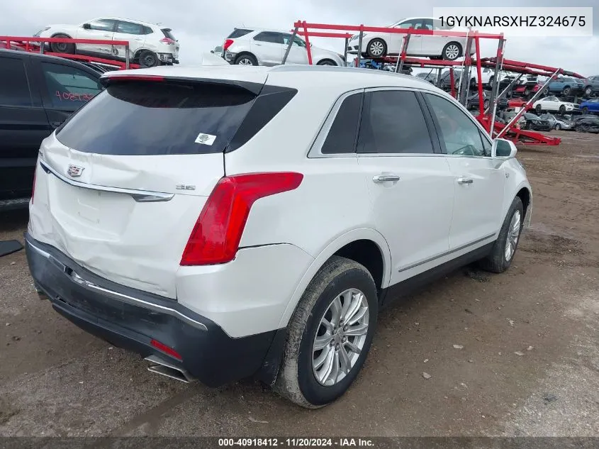 2017 Cadillac Xt5 Standard VIN: 1GYKNARSXHZ324675 Lot: 40918412