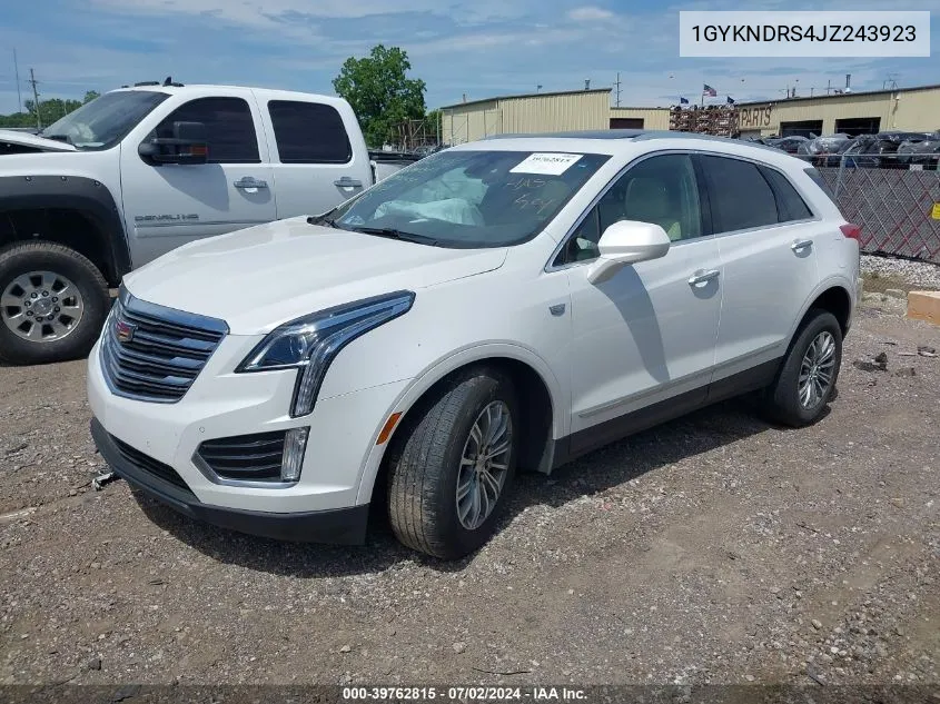 1GYKNDRS4JZ243923 2018 Cadillac Xt5 Luxury