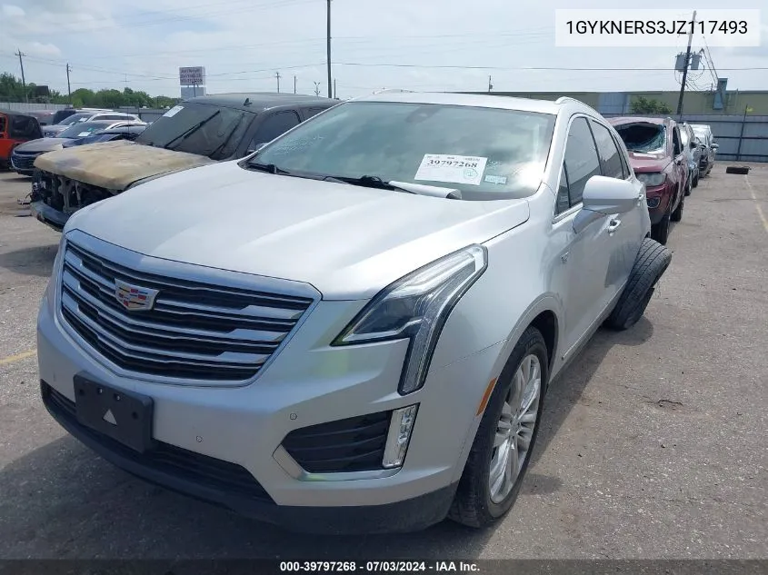 2018 Cadillac Xt5 Premium Luxury VIN: 1GYKNERS3JZ117493 Lot: 39797268