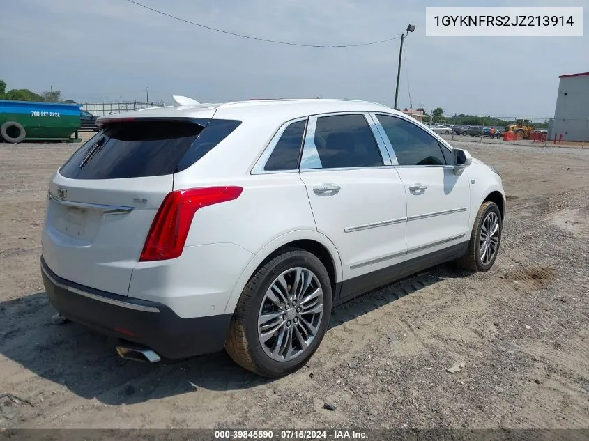 1GYKNFRS2JZ213914 2018 Cadillac Xt5 Premium Luxury