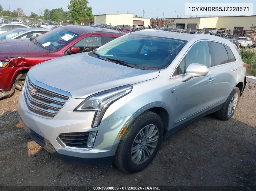 1GYKNDRS5JZ228671 2018 Cadillac Xt5 Luxury