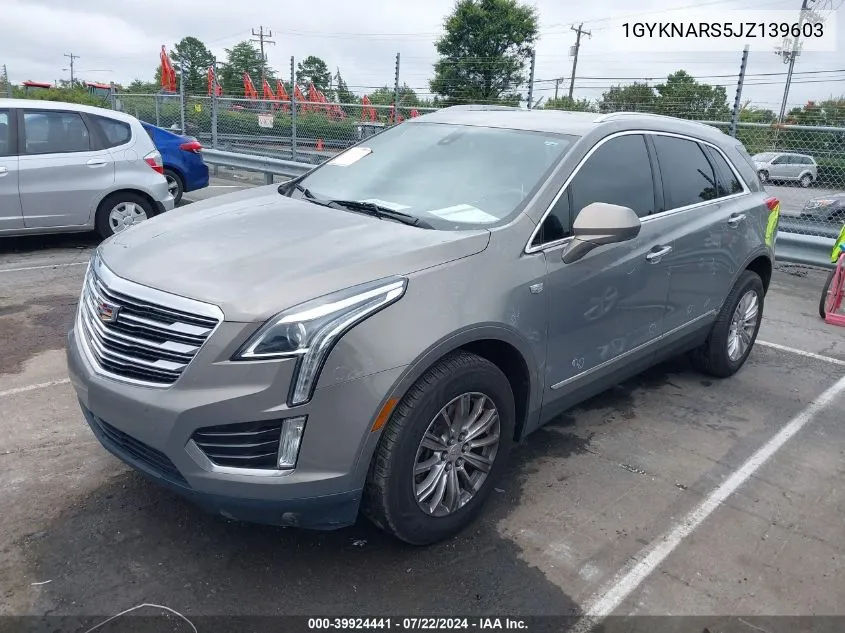 2018 Cadillac Xt5 Standard VIN: 1GYKNARS5JZ139603 Lot: 39924441