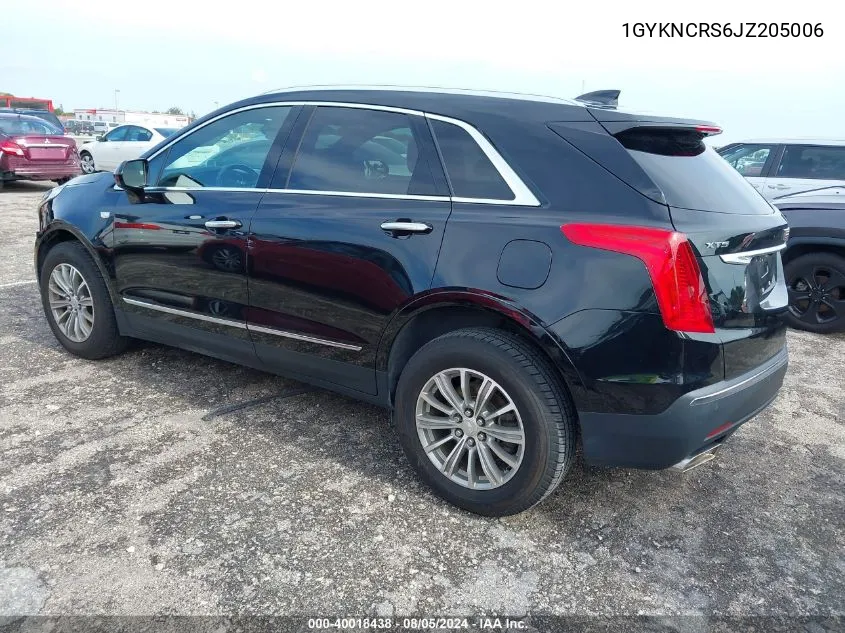 1GYKNCRS6JZ205006 2018 Cadillac Xt5 Luxury