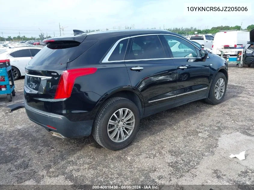 2018 Cadillac Xt5 Luxury VIN: 1GYKNCRS6JZ205006 Lot: 40018438