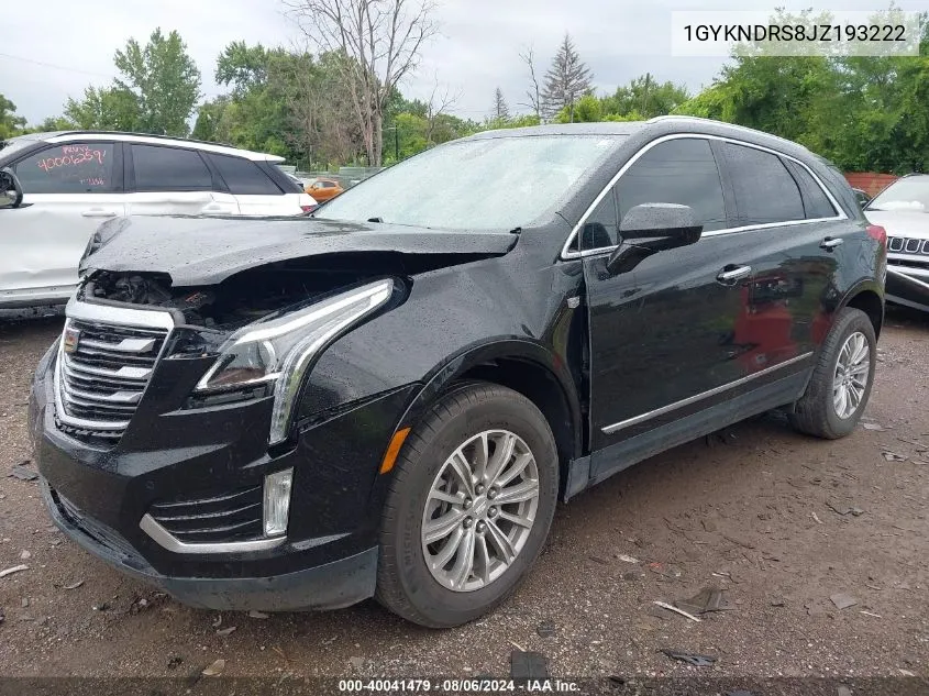 2018 Cadillac Xt5 Luxury VIN: 1GYKNDRS8JZ193222 Lot: 40041479