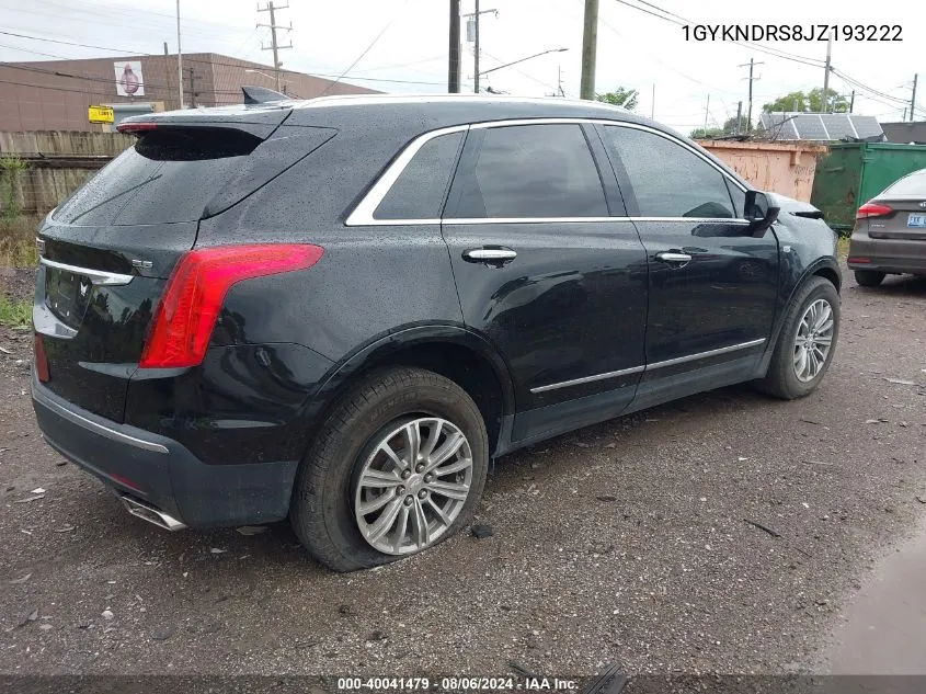 1GYKNDRS8JZ193222 2018 Cadillac Xt5 Luxury