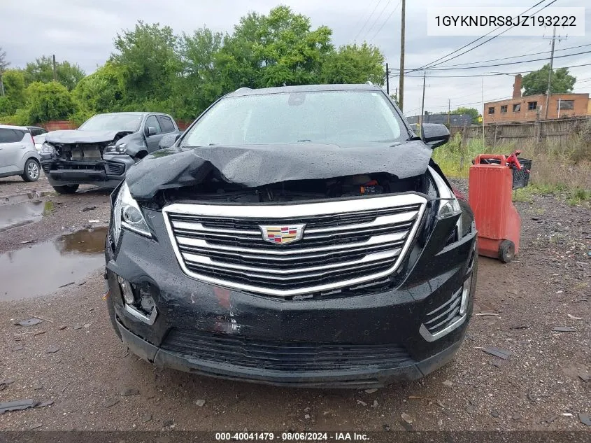 2018 Cadillac Xt5 Luxury VIN: 1GYKNDRS8JZ193222 Lot: 40041479